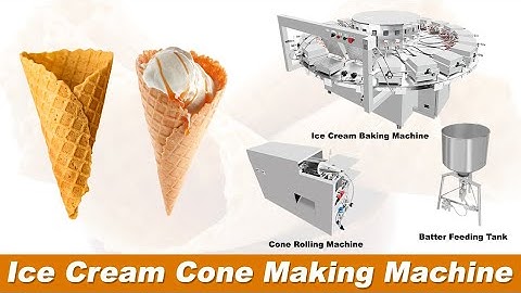 Ice Cream Waffle Cones Maker Machine|Natural Edge Sugar Cones Machine|Ice Cream Cone Making Machine