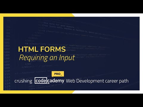 Crushing Codecademy PRO WEB DEVELOPMENT career path Challenge - Requiring an Input