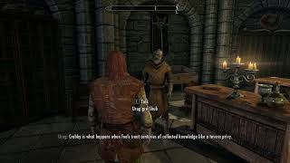 Skyrim AI - Fun in the Library