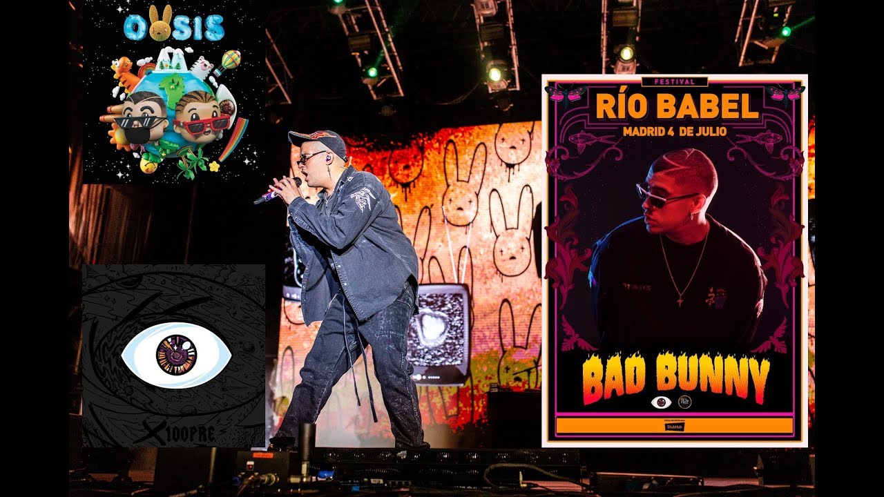 BAD BUNNY🐰 LE METIÓ BIEN CABRON EN MADRID🇪🇸 RIO BABEL (CONCIERTO