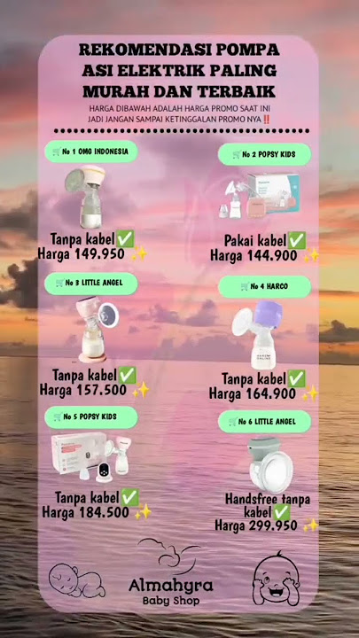 Info Merk dan Harga Pompa ASI Elektrik Murah Terbaik