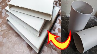 How to shape PVC pipe | Convert round PVC Pipe into Flat Rectangular shape | Craft with Q&S Tube