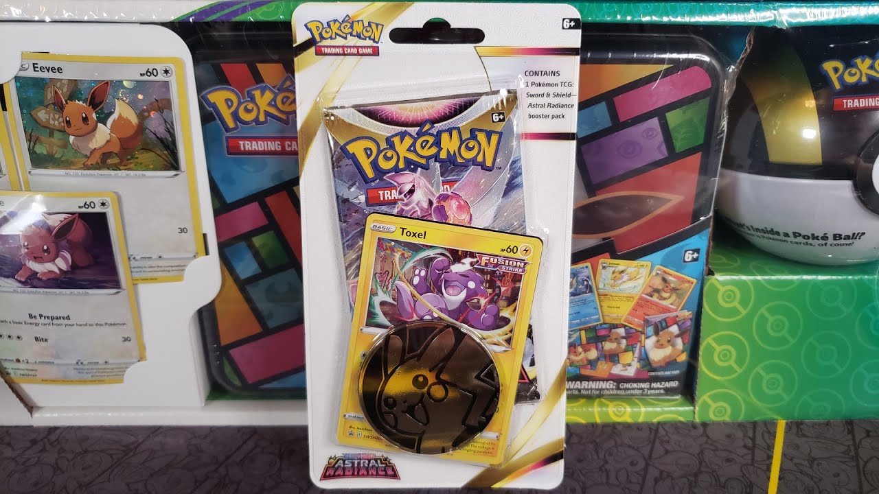 Pokemon Sword & Shield Astral Radiance Toxel Checklane BLISTER Pack  (Booster Pack, Promo Card & Coin) 