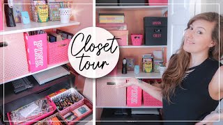 Craft Closet Organization Tour | Home Office Closet & Craft Organization Ideas