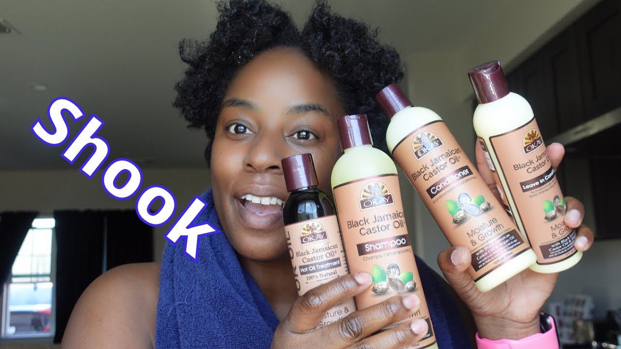 Okay Pure Naturals Black Jamaican Castor Oil Wash Day From Start To Finish At The Kitchen Sink Youtube