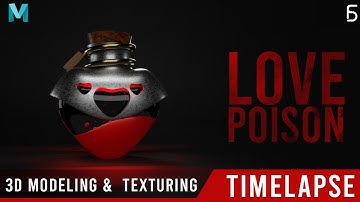 3D Modeling Timelapse Maya | love poison| FS CREATiON
