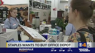 Staples wants to buy Office Depot