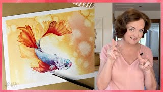 Use color and value to create a lively painting: Watercolor Fish screenshot 5