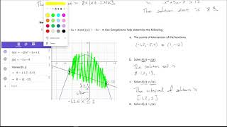 2c.6: Solving Equations and Inequalities using Geogebra Now You Try