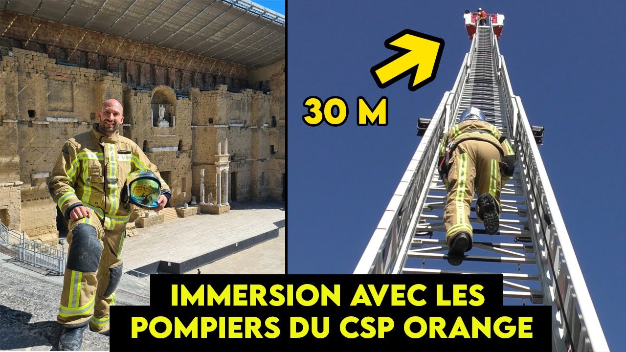 Immersion avec les pompiers du CSP ORANGE   ( SDIS 84 )