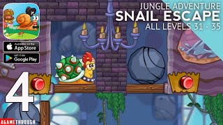 Snail Escape - Jungle Adventure All Levels 31 - 35 Guide / Walkthrough / Tutorial (Android / ios) screenshot 4