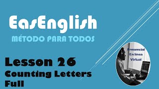 EasEnglish Lesson 26 Counting Letters. Full