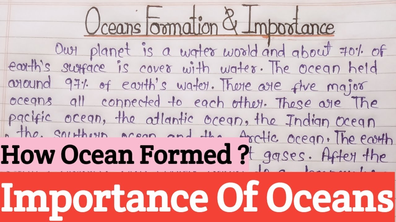 essay about oceans
