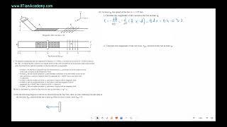 AP Physics C E M Algebra Based 2023 FRQ Solution set 2 Q2b
