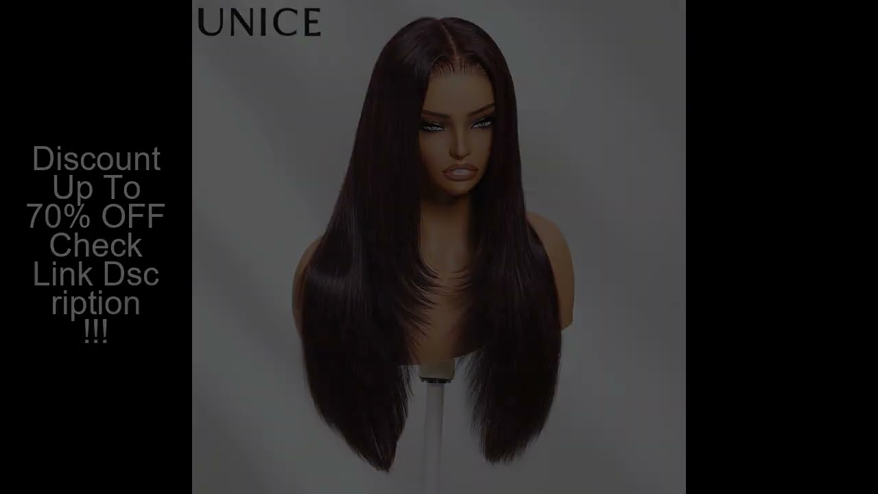 UNICE Black Cherry Colored Human Hair Wigs 7x5 & 13x4 Pre Cut Pre Bleached Glueless Wig Human hair R