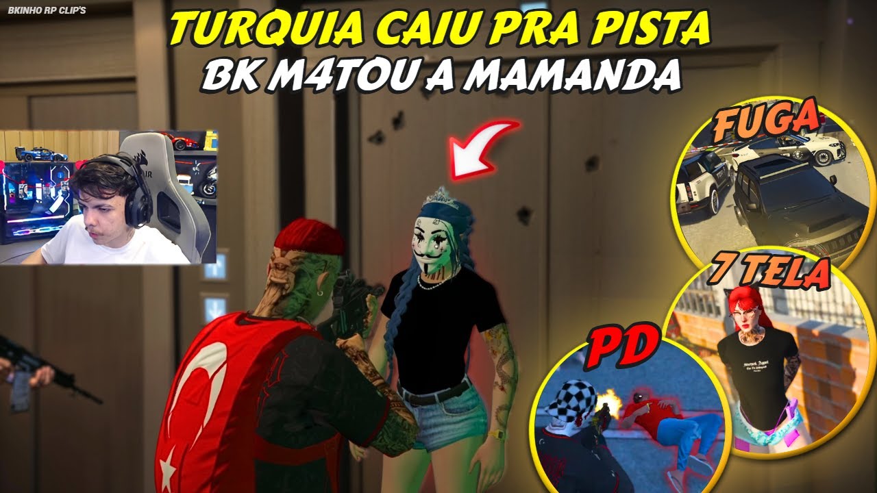 GUXTA TOMOU PD | TURQUIA CAÇA A MAMANDA | HORA DA COBRANÇA | VAZOU 7 TELA AO VIVO - BKINHO RP CLIP'S