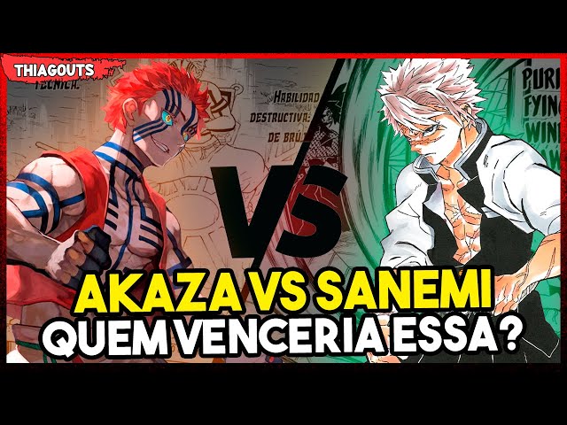 SANEMI VS AKAZA. HASHIRA DO VENTO VS LUA SUPERIOR 3