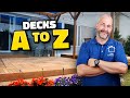 How to Build a Pergola and Floating Hardwood Deck A to Z