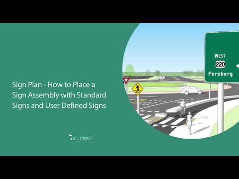 GuideSIGN Sigma & Plus - How to Place a Sign Assembly with Standard Signs and User Defined Signs