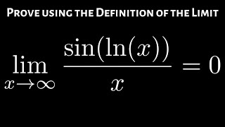 Prove that sin(ln(x))/x approaches 0 as x approaches infinity Is Ln 0 Infinity