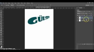 Adobe Photoshop CS6 Ders 53 Layer - Rasterize - Type / Yazıları Convertlemek