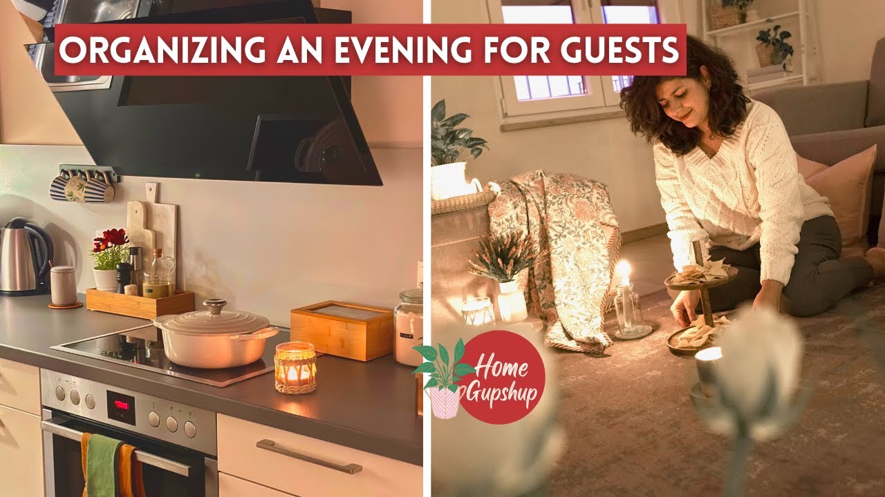 Organizing a Night for Guests: Tips & Tricks | Setting the Scene with Blankets, Candles & 2 Snacks