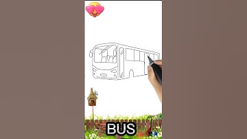 draw buses || menggambar bus #shorts #shortvideo #bus #buses #tayo