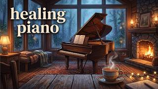 30 Minutes Cozy Piano and Soft Rain 🌧️ Healing & Relaxing Melody screenshot 5