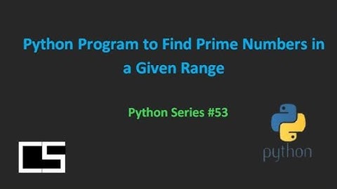 Python Program to Find Prime Numbers in a Given Range |@CodingwithShameera1