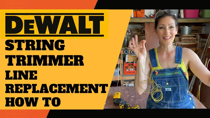 How to Replace DeWalt String Trimmer Line Weed Eater Wacker (Complete & QUICK HOW TO INSTRUCTIONS)