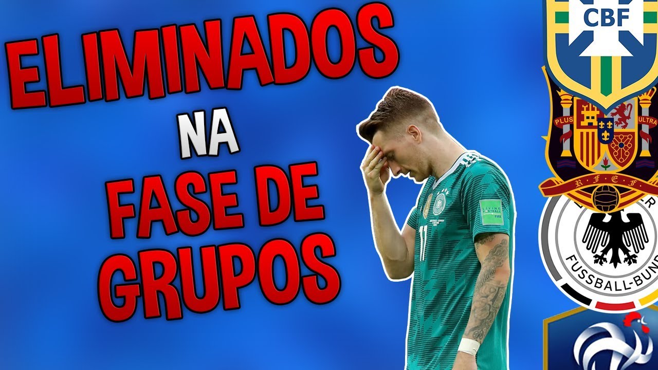 5 SELEÇÕES ELIMINADAS EM UMA FASE DE GRUPOS NAS COPAS!!