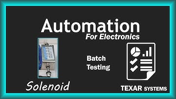Demo of test automation system: Solenoid control with limit switch feedback
