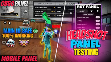 Testing Headshot Panel In Mobile Working Or Not? | Trying Auto Headshot Panel Free Fire