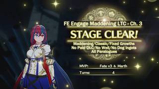 Full FE Engage Maddening LTC - Chapter 3 (No Paid DLC/No RNG Drops/All Paralogues) Guide