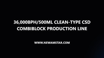 36,000BPH/500ml Clean-type CSD Combiblock Production Line #NewamstarSpain​ #Packaging​​