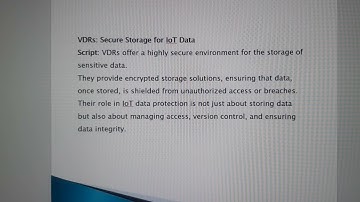 Securing the Future How VDRs and IoT Redefine Data Protection