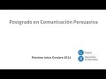 Persuasión Interpersonal - Postgrado Universitat de Barcelona