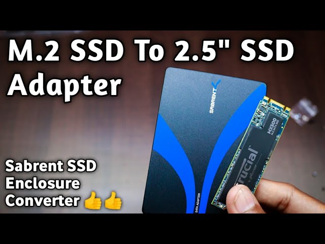 M.2 SSD to 2.5 SATA III Aluminum Enclosure Adapter - Sabrent