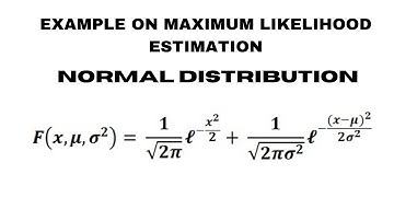 Maximum Likelihood Estimation | Example on Combined Normal Distribution @content-academy