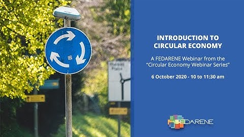 FEDARENE Webinar: Introduction to Circular Economy