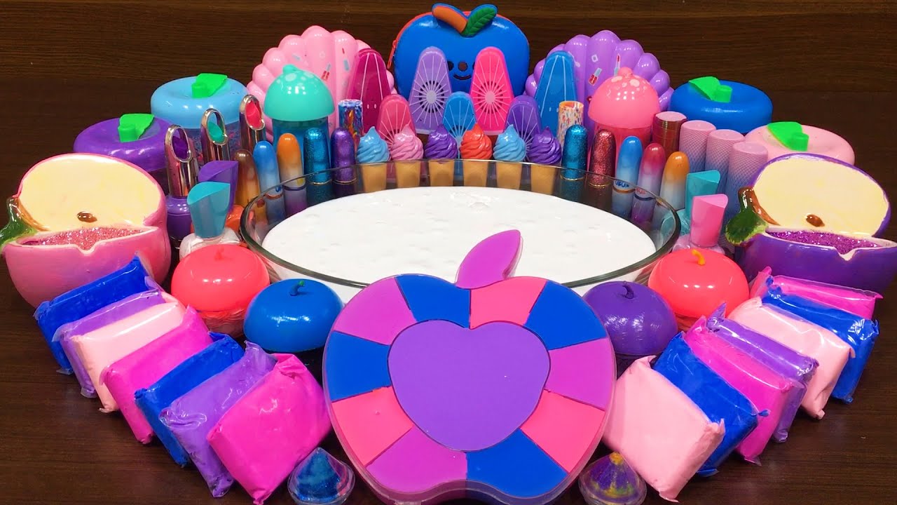 GALAXY Slime! Mixing Random into GLOSSY Slime ! Satisfying Slime Video 