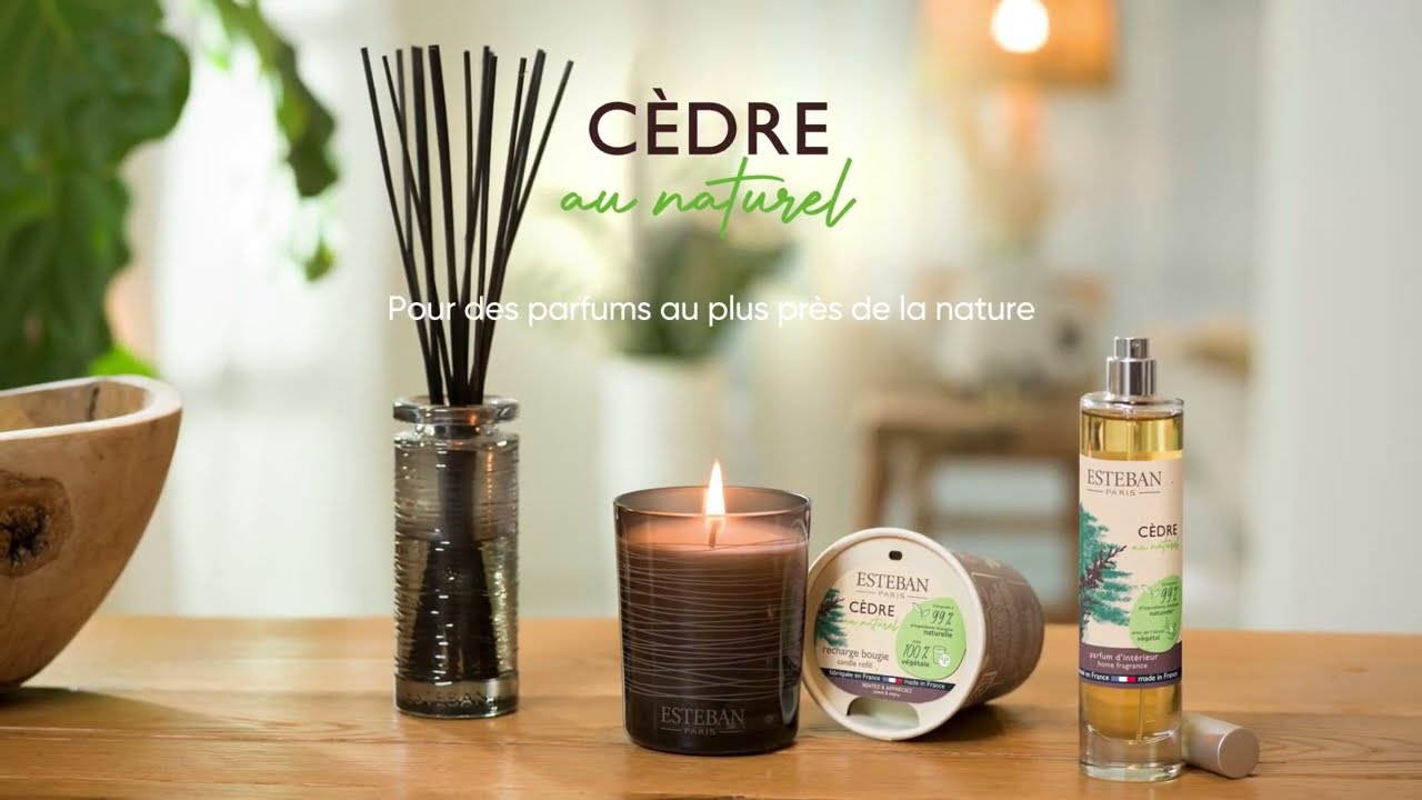 Concentré de parfum Cèdre 15 ml, recharge parfum Estéban Paris Parfums