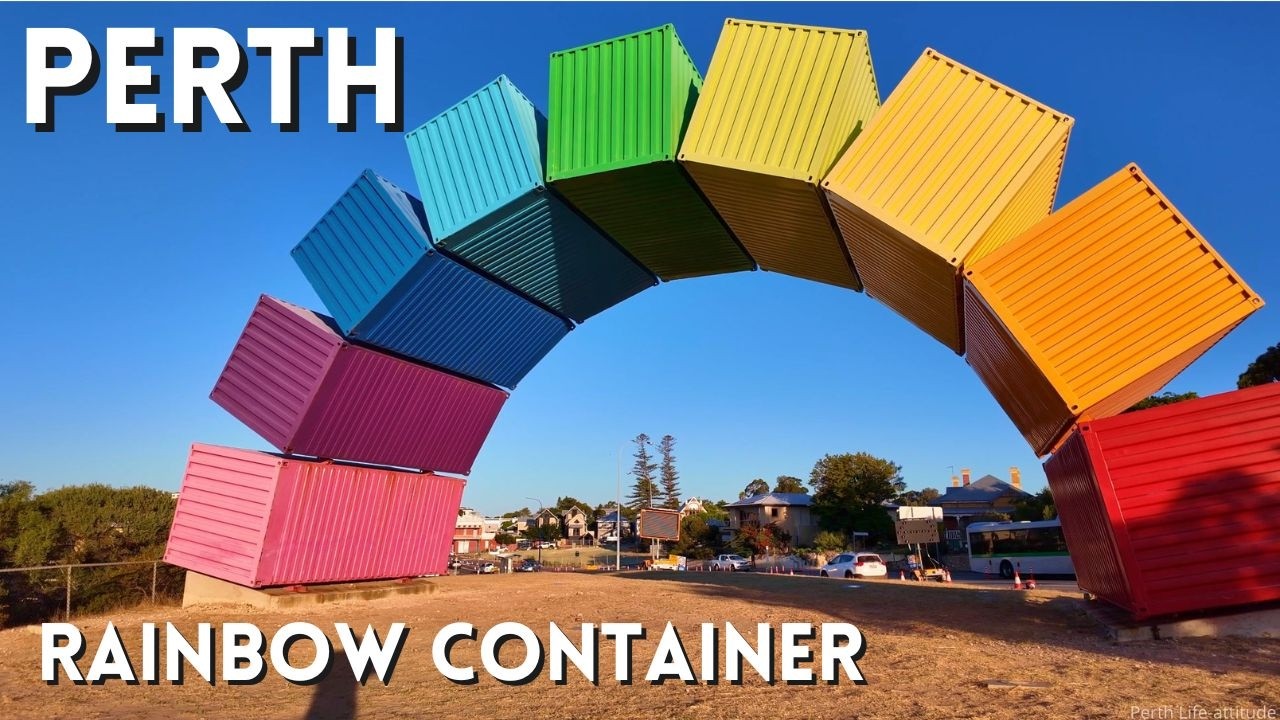 Perth Fremantle Rainbow Container by Marcus Canning Walk 2026 Beach Street to Canning Highway 4K