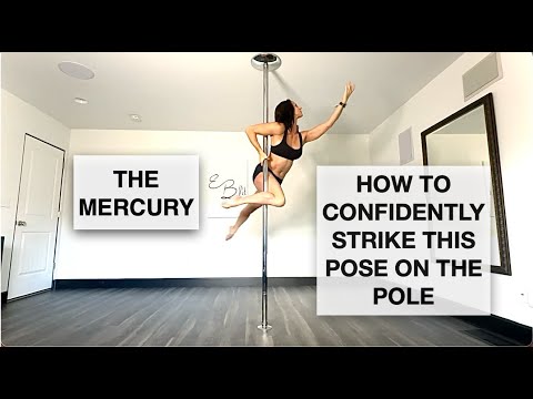 How to get into and hold the Mercury on the Pole - Pole Dancing Tutorials by ElizabethBfit