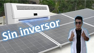 ⛄aire acondicionado Solar sin inversor - panel solar