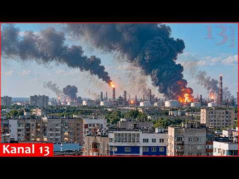 Ukrainian drones strike Gazprom plant 2,400 km from Ukraine – fires and smoke engulf facility