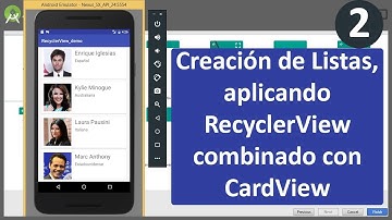 Listar datos con RecyclerView y CardView (2)