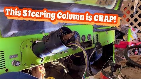 1981 Jeep CJ5 turn signal switch and tilt column wobble repair