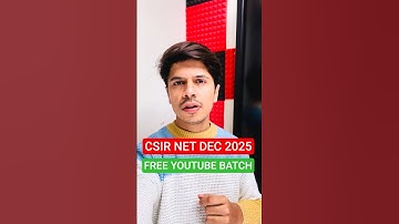 CSIR NET DEC 2025 FREE YOUTUBE BATCH #csirnet2025 #csirnetdec2025 #madchemclasses #csirchemistry