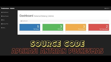 Aplikasi Antrian Puskesmas Berbasis Web (CODEIGNITER) - Source Code